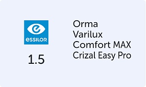 Essilor Varilux Comfort Max Orma 1.5 Crizal Easy Pro