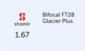 Shamir Bifocal FT28 1.67 Glacier+ UV