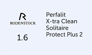 Rodenstock Perfalit 1.6 Solitaire Protect Plus 2 X-tra Clean