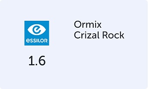 Essilor Ormix 1.6 Crizal Rock