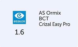 Essilor AS Ormix 1.6 BCT Crizal Easy Pro