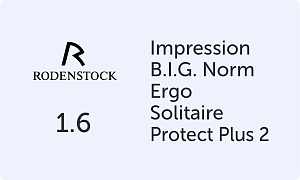 Rodenstock Impression B.I.G. Norm Ergo 1.6 Solitaire Protect Plus 2