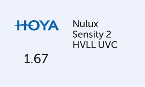 HOYA Nulux 1.67 Sensity 2 HVLL UVC